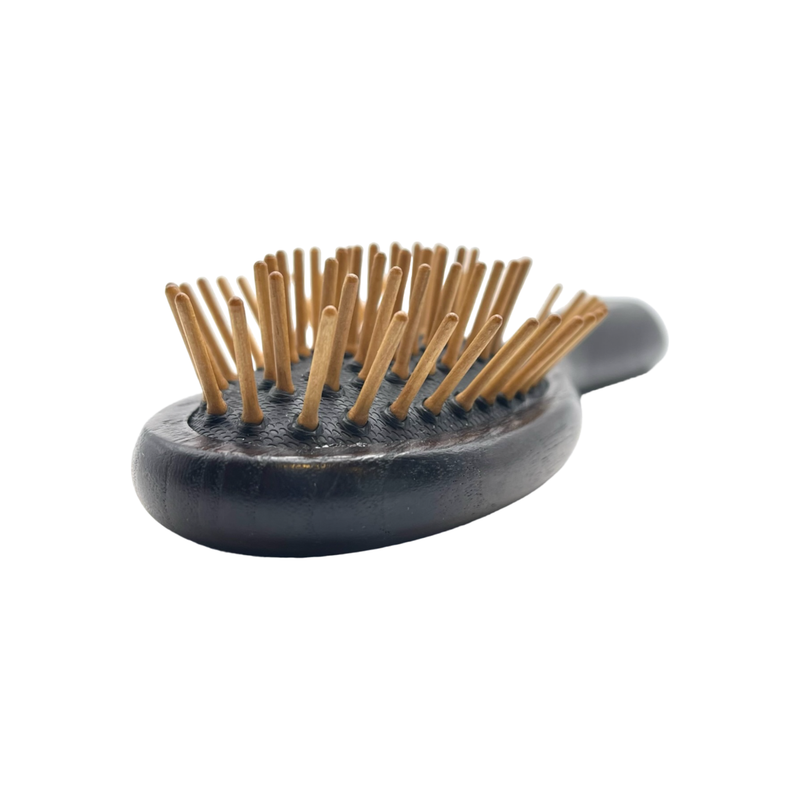 Dural Dural ash wood, rubber cushion Hair Brush with wooden pins Hair Brush Dim Gray