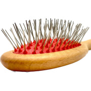 Dural Dural Hair Brush Beech Wood Oiled Steel pins without ball tips Hair Brush Dark Khaki
