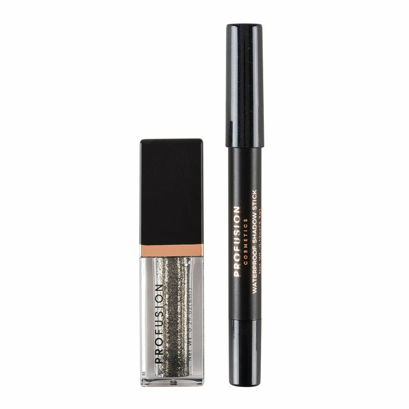 Profusion Cosmetics Eye Sparkler Duo Set Eyes Dark Slate Gray Sizzle
