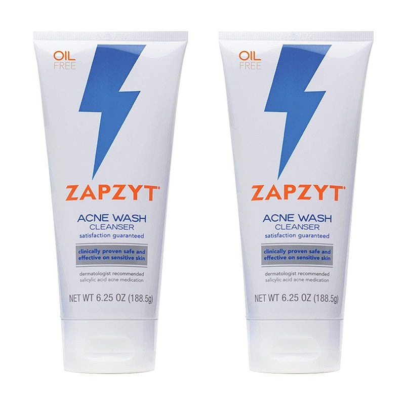 Zapzyt Zapzyt Acne Wash Liquid 2% Salicylic Acid – Maximum Strength Cleanser, 6.25 oz Skin Care White Smoke