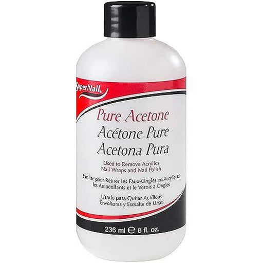 Super Nail Super Nail Pure Acetone Polish Remover, 8 Fl Oz Nail Polish Removers Lavender