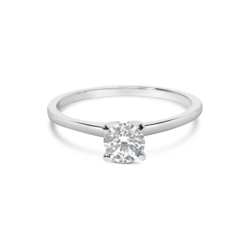 Bids.com 14K White Gold 1/2 Cttw Round Lab Grown Diamond 4 Prong Solitaire Engagement Ring (F-G Color, VS2-SI1 Clarity) - Size 7 Rings White Smoke 7 / White.Gold,9 / White.Gold,6 / White.Gold,8 / White.Gold,5 / White.Gold