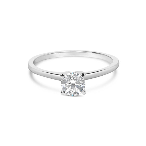 Bids.com 14K White Gold 1/2 Cttw Round Lab Grown Diamond 4 Prong Solitaire Engagement Ring (F-G Color, VS2-SI1 Clarity) - Size 7 Rings White Smoke 7 / White.Gold,9 / White.Gold,6 / White.Gold,8 / White.Gold,5 / White.Gold