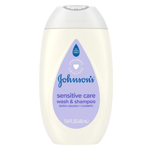 Johnson's Johnson's Sensitive Care Lightly Scented  Wash & Shampoo  13.6  Oz Shampoo Seashell