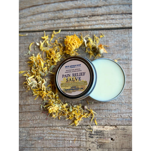 MION Artisan Soap Co. Pain Relief Salve | Infused with Arnica Montana Rosy Brown