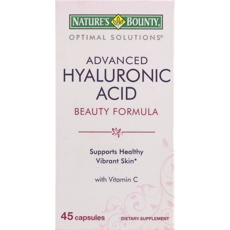 Nature's Bounty Nature's Bounty Optimal Solutions Advanced Hyaluronic Acid Beauty Formula Capsules Health & Beauty Light Gray