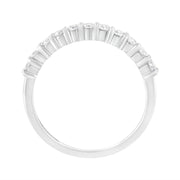 Bids.com IGI Certified 1/2 Cttw Diamond 10K White Gold Prong Set Fluted Band Style Ring (I-J Color, I2-I3 Clarity) - Size 7 Rings White Smoke 7 / White.Gold,6 / White.Gold,8 / White.Gold,9 / White.Gold