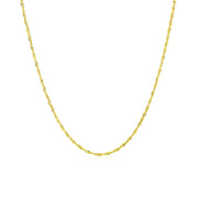 Bids.com 10k Yellow Gold Singapore Chain 1.0mm Necklaces White Smoke 16 / Yellow Gold,18 / Yellow Gold,20 / Yellow Gold,One / Yellow Gold