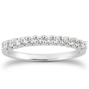 Bids.com 14k White Gold Fancy U Setting Shared Prong Diamond Wedding Ring Band Rings White Smoke 4 / White Gold,4.5 / White Gold,5 / White Gold,5.5 / White Gold,6 / White Gold,6.5 / White Gold,7 / White Gold,7.5 / White Gold,8 / White Gold,8.5 / White Gold,9 / White Gold