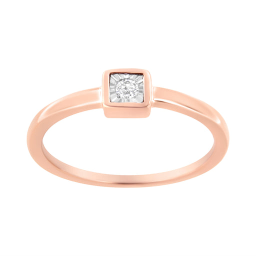 Bids.com 14K Rose Gold Plated .925 Sterling Silver 1/20 cttw Miracle Set Diamond Promise Ring (J-K Color, I1-I2 Clarity) - Size 6 Rings White Smoke 8 / Rose.Sterling Silver,7 / Rose.Sterling Silver,6 / Rose.Sterling Silver