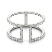 Bids.com 14k White Gold Modern Dual Band Style Diamond Ring (1/2 cttw) Rings White Smoke 3 / White Gold,3.5 / White Gold,4 / White Gold,4.5 / White Gold,5 / White Gold,5.5 / White Gold,6 / White Gold,6.5 / White Gold,7 / White Gold,7.5 / White Gold,8 / White Gold,8.5 / White Gold,9 / White Gold