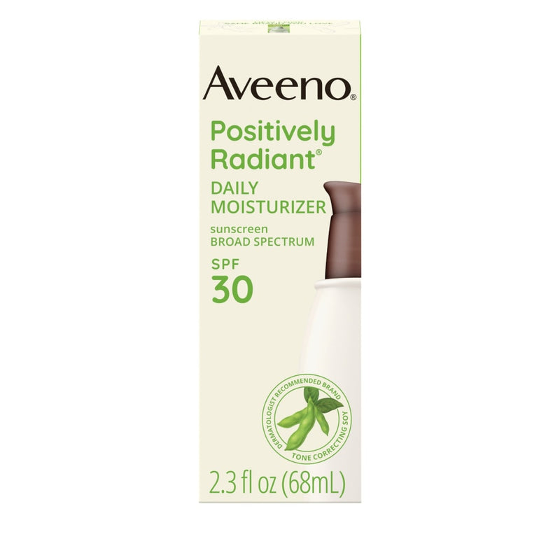 Aveeno Aveeno Positively Radiant Broad Spectrum Spf 30  Daily Moisturizer 2.3 Fl Oz Lotion & Moisturizer Seashell