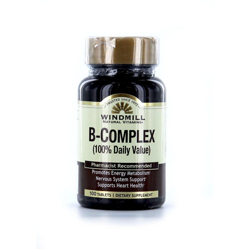 Windmill Windmill Vitamins B Complex Tablets 100Ct Vitamins & Supplements White Smoke