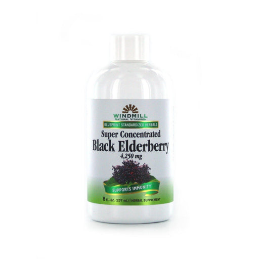 Windmill Windmill Natural Vitamins Super Concentrated Black Elderberry, 8 Fl Oz Vitamins & Supplements White Smoke
