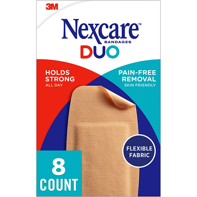 Nexcare Nexcare Duo Knee & Elbow Bandages - 8ct First Aid White Smoke