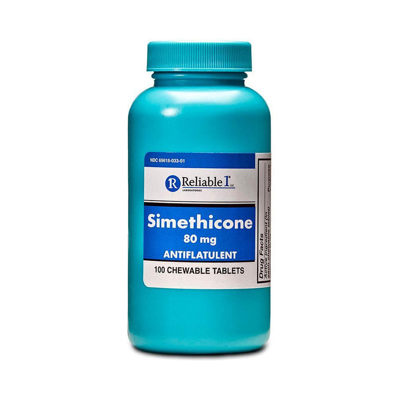 Reliable Reliable 1 Labs Simethicone Chewable Tablets 80 Mg Medicine & Drugs Dark Turquoise