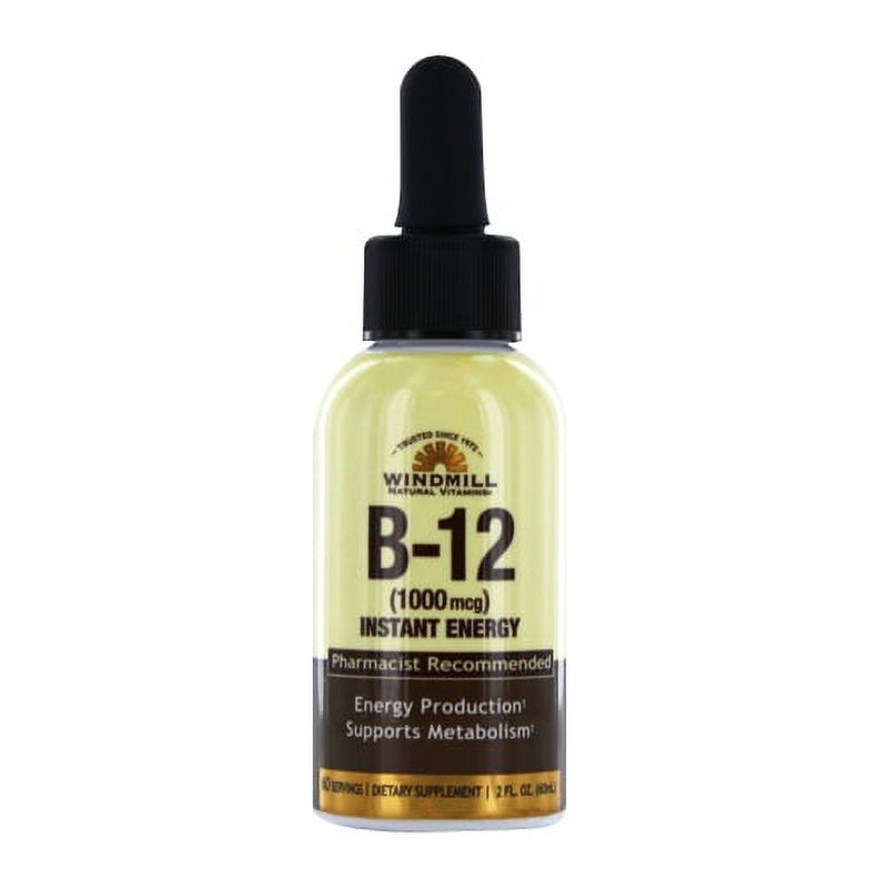 Windmill Health Windmill Health B-12 1,000 Mcg Liquid, 2.0 Ounce Vitamins & Supplements White Smoke