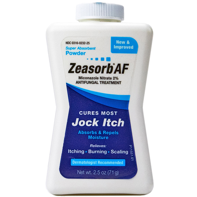 Zeasorb Zeasorb AF Antifungal Treatment Super Absorbent Powder - 2.5 Oz Medicine & Drugs White Smoke