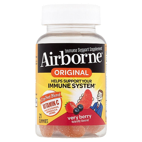 Airborne Airborne Original Very Berry Immune Support Supplement Vitamins & Supplements White Smoke