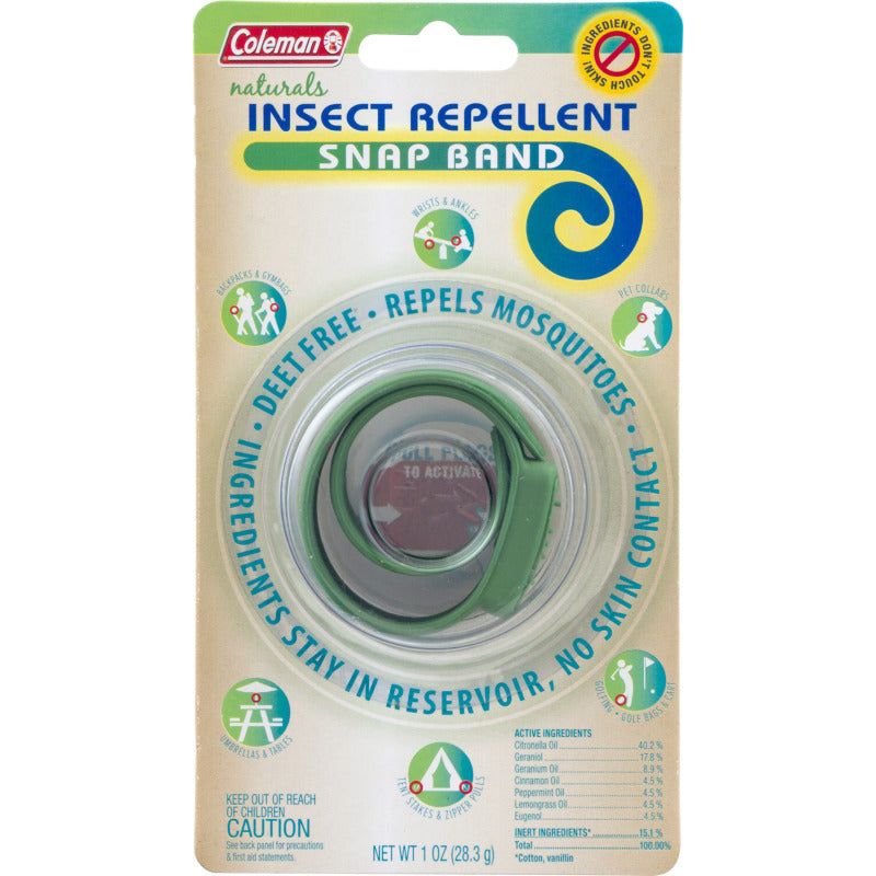 Coleman Coleman Naturals Insect Repellent Snap Band Pest Control Gray