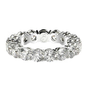 Bids.com Round Cut Lab Grown Diamond Eternity Ring in 14k White Gold (3 cttw FG/VS2) Rings White Smoke 4 / White Gold,4.5 / White Gold,5 / White Gold,5.5 / White Gold,6 / White Gold,6.5 / White Gold,7 / White Gold,7.5 / White Gold,8 / White Gold,8.5 / White Gold,9 / White Gold