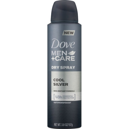 Dove Dove Men+Care Cool Silver Dry Spray Antiperspirant 3.8 Oz Deodorant Dark Slate Gray