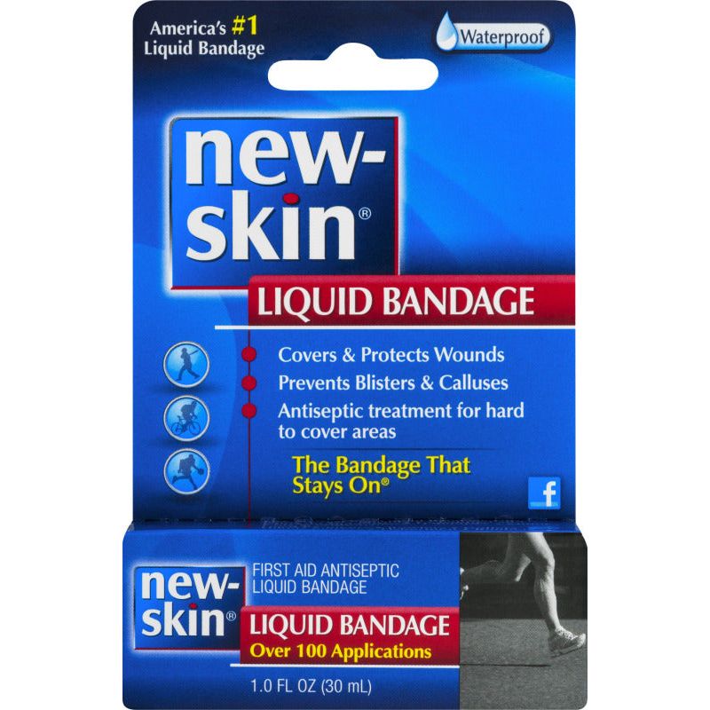 New-Skin New-Skin First Aid Antiseptic Liquid Bandage, Waterproof 1 Oz First Aid Dodger Blue
