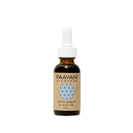 Paavani Ayurveda Pitta Serum | Ayurvedic Face Oil for Sensitive Skin simple White Smoke 1 oz