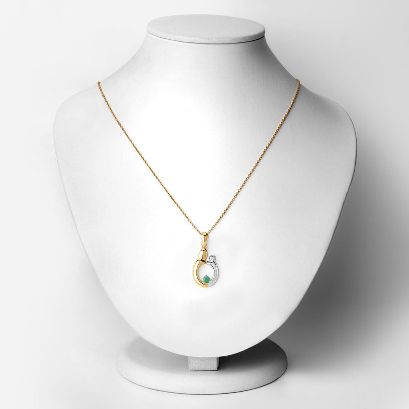 Bids.com 0.17 Carat Genuine Emerald .925 Sterling Silver Pendant Pendants White Smoke size 18.00