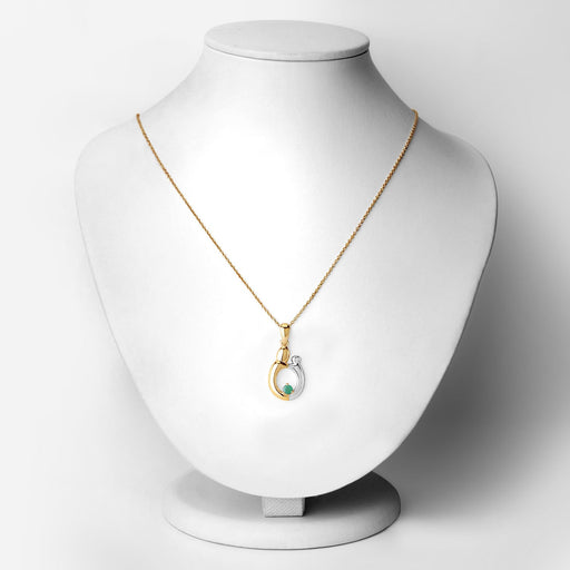 Bids.com 0.17 Carat Genuine Emerald .925 Sterling Silver Pendant Pendants White Smoke size 18.00