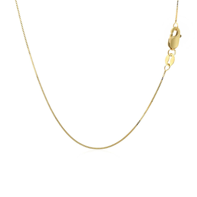 Bids.com 14k Yellow Gold Classic Box Chain 0.45mm Necklaces White Smoke 16 / Yellow Gold,18 / Yellow Gold,20 / Yellow Gold