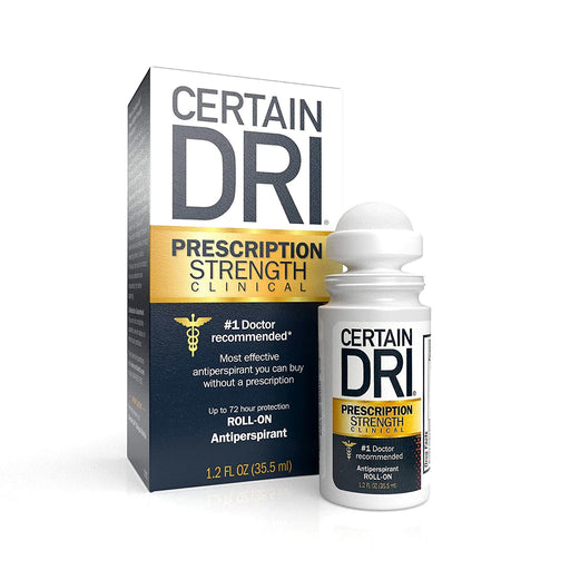Certain Dri Certain Dri® Prescription Strength Clinical Antiperspirant Roll-On – 1.2 Fl Oz Deodorant White Smoke