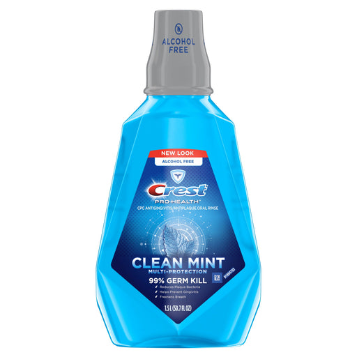 Crest Crest Multi Protection Clean Mint Oral Rinse 50.7 Fl Oz Health & Beauty White Smoke