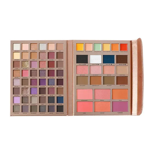 Profusion Cosmetics Artistry Attire | 72pc Beauty Portfolio Eyes Rosy Brown