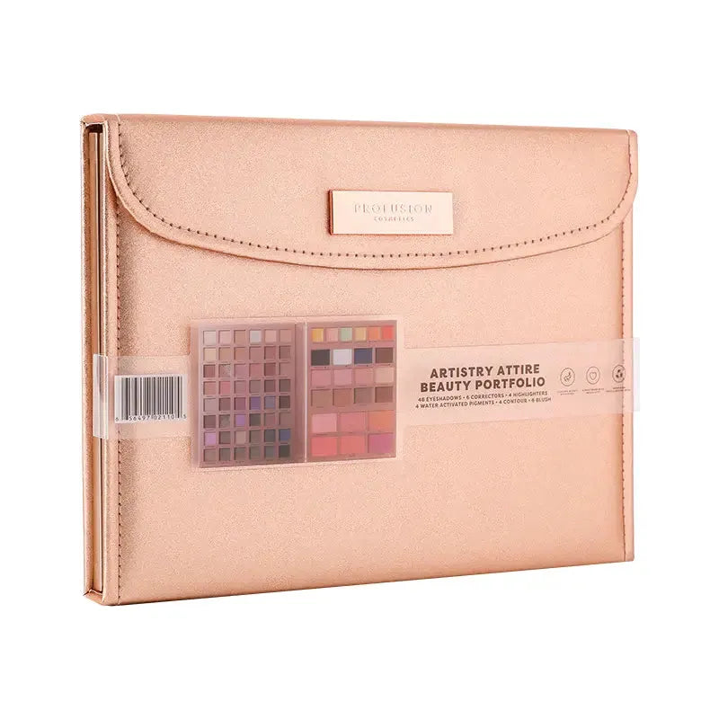 Profusion Cosmetics Artistry Attire | 72pc Beauty Portfolio Eyes Light Pink