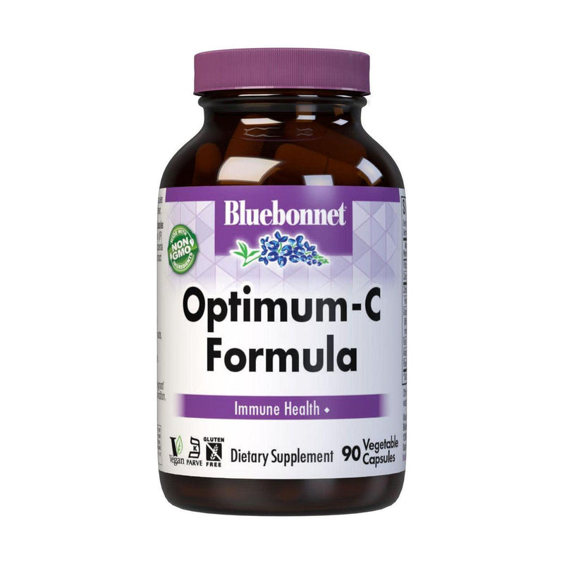 Bluebonnet Bluebonnet Optimum Vitamin C Formula, 90 Vegetable Capsules Vitamins & Supplements Black