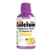 Bluebonnet Bluebonnet Liquid Calcium Magnesium Citrate Plus Vitamin D3, Lemon, 16 oz Vitamin & Mineral Supplement Light Gray
