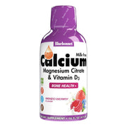 Bluebonnet Bluebonnet Liquid Calcium Magnesium Citrate Plus Vitamin D3, Mixed Berry, 16 oz Vitamins & Supplements Light Gray