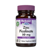Bluebonnet BlueBonnet Zinc Picolinate, 50 mg, 50 Vegetarian Capsules Vitamins & Supplements Light Gray