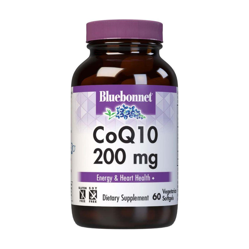 Bluebonnet BlueBonnet CoQ-10 200 mg, 60 Vegetarian Softgels Vitamins & Supplements Light Gray