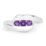Bids.com 0.54 Carat Genuine Amethyst .925 Sterling Silver Ring Rings White Smoke size 11.00,size 11.50,size 12.00,size 12.50,size 6.00,size 7.00,size 8.00,size 9.00,size 5.00,size 13.00,size 14.00