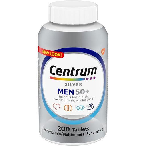 Centrum Centrum Silver Men 50+ Multivitamin Dietary Supplement Tablets - 200ct Vitamins & Supplements White Smoke