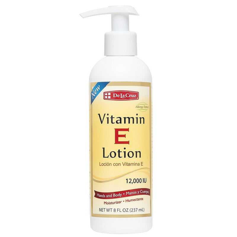 De La Cruz De La Cruz Vitamin E Hand And Body Lotion, 8 Oz Lotion & Moisturizer White Smoke