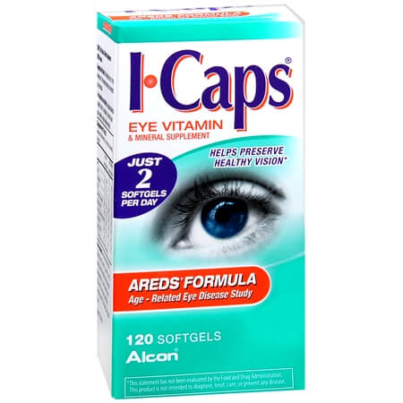 I-Caps I-Caps AREDS Formul Eye Vitamin Softgels 30 Ct Box Personal Care White Smoke