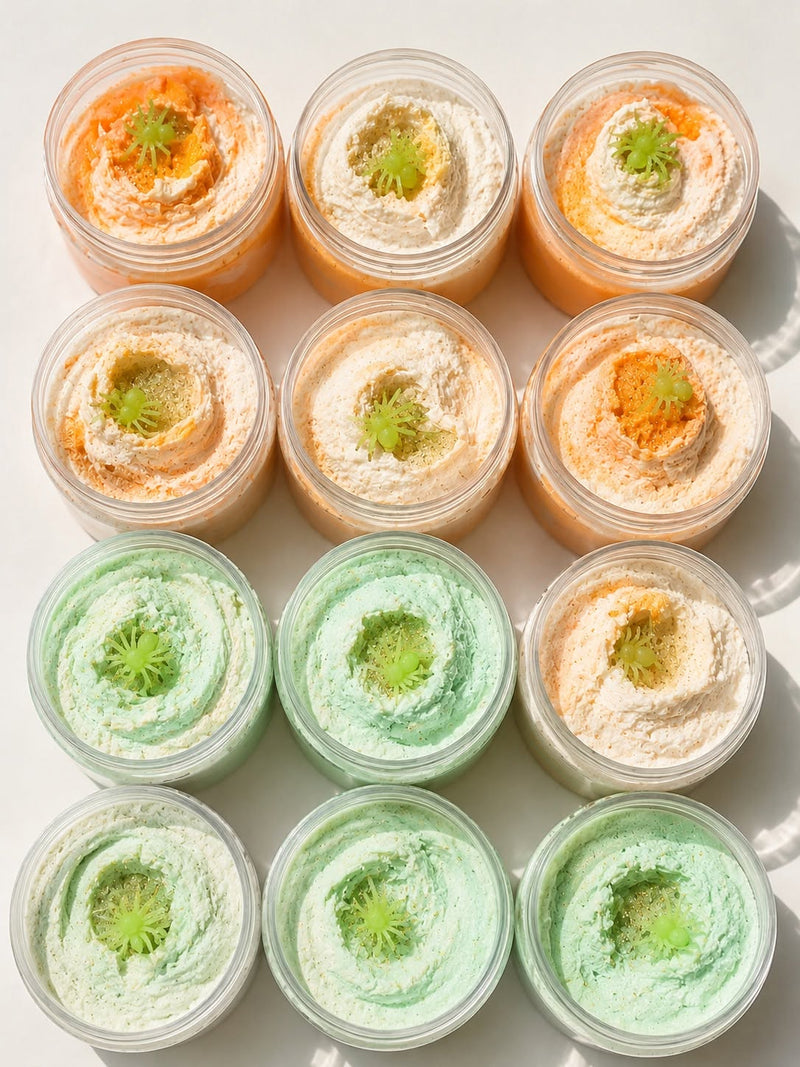 Sparkling Wildflower LLC. Whipped Soap Bath Gray pumpkin vanilla marshmallo