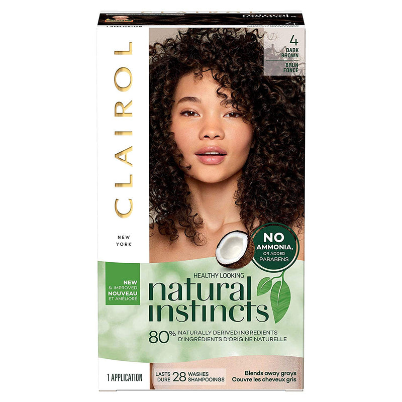 Clairol Clairol Natural Instincts 28 Nutmeg Dark Brown Hair Color Hair Color White Smoke