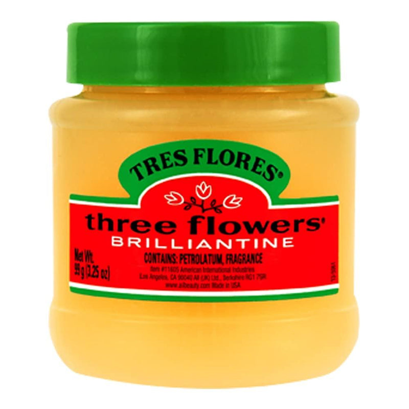 Three Flowers Three Flowers Ardell Brilliantine Pomade Solid 3.25oz Hair Styling Products Sandy Brown