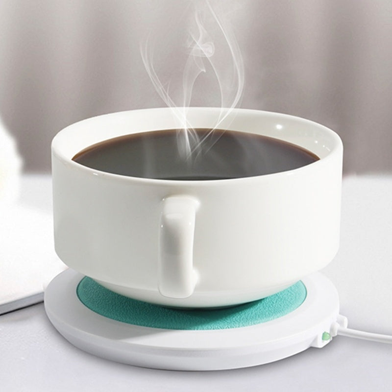 SmartPursue™ ☕ USB Cup Warmer Mat Pad – Portable Coffee & Tea Mug Heating Coaster Beverage Warmers Lavender Black / USB,Blue / USB,Orange / USB