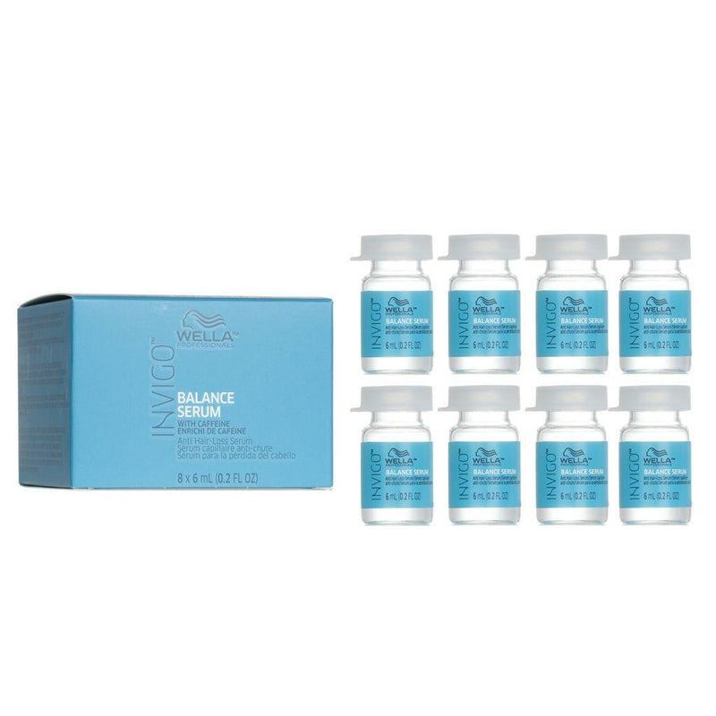 Wella Wella Invigo Balance Anti Hair Loss Serum 8x6ml/0.2oz Hair Loss Treatments White Smoke