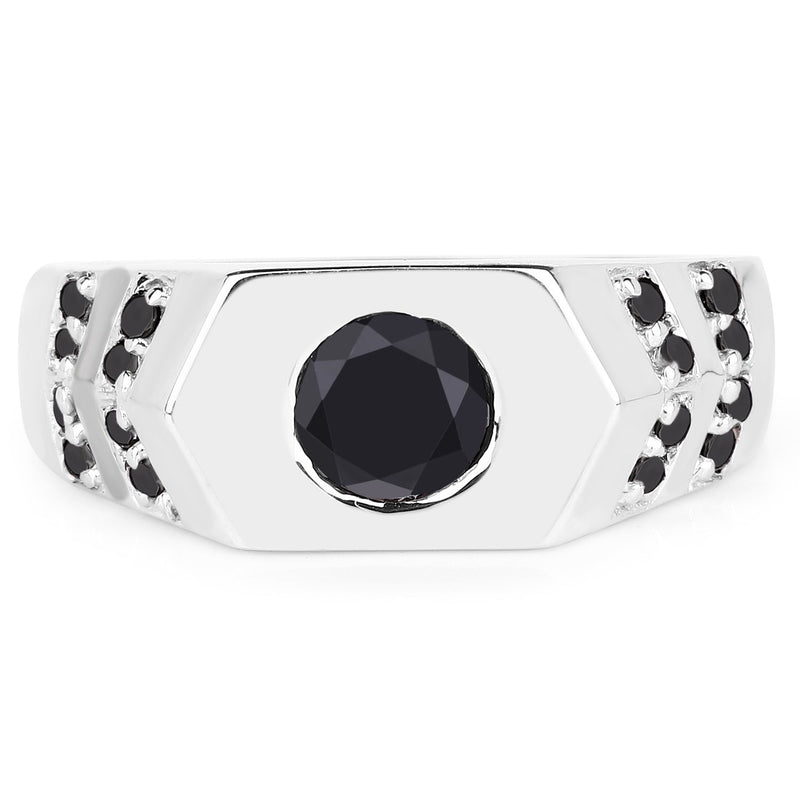 Bids.com 1.53 Carat Genuine Black Diamond .925 Sterling Silver Ring Rings Lavender size 9.00,size 6.00,size 7.00,size 8.00